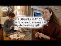 spend the day with me! interviews, errands &amp; delivering gifts to @lonefox | VLOGMAS DAY 20