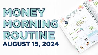Money Morning Routine | Costco + Budget Calendar