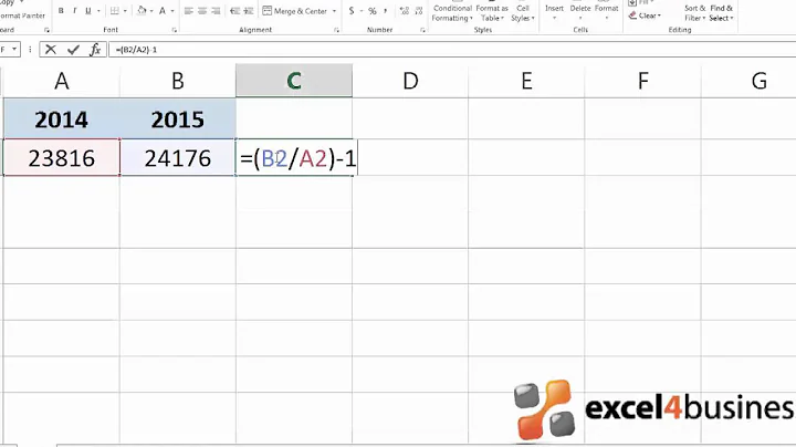 How to Calculate Percent Change in Excel