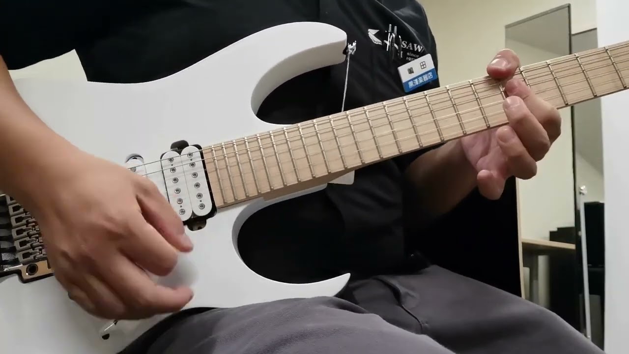 Ibanez アイバニーズ RGシリーズ ホワイト Ibanez 【国産Ibane】《即納可》RG6HSHMTR -White Flat - - YouTube