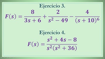 Transformada Inversa de Laplace Ejercicio 3 y 4