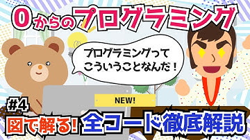 コード解説編！プログラミングってこういうことなんだ！【0からのプログラミングシリーズ★未経験や初心者でも無料、ブラウザだけでPythonプログラミングの始め方を丁寧に学べます！目指せエンジニア転職！】