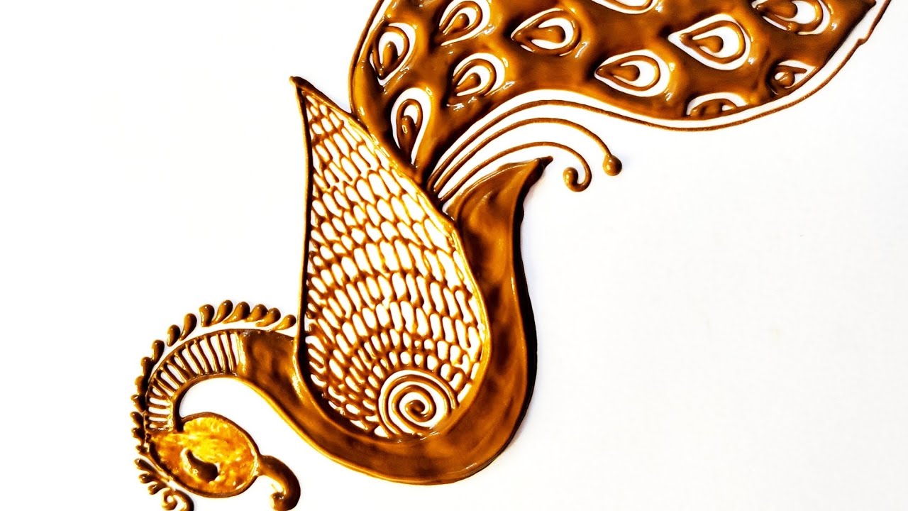 🦚Peacock Mehndi Tutorial For Beginners.#peacock  #mehandi #henna #youtube #mehndidesign 