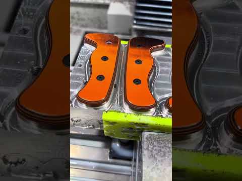 ????⚔️SKUR ORANGE G-10 CNC Milling | Shed Knives