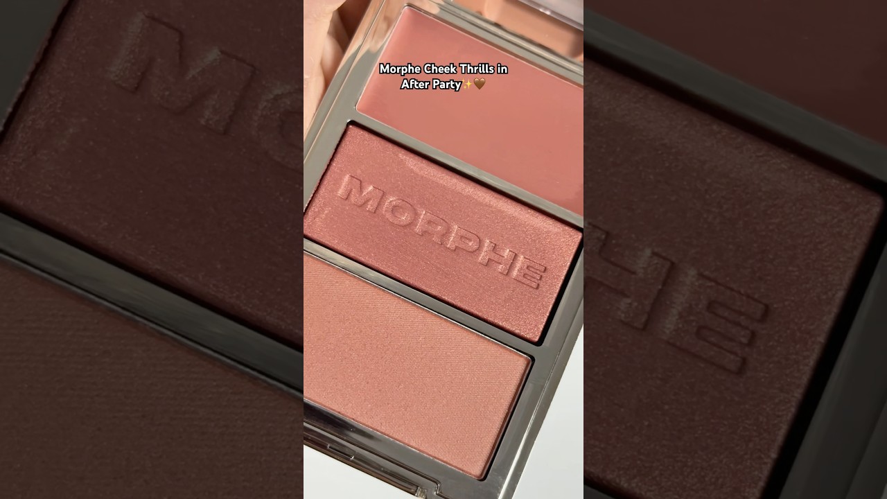 Morphe Cheek Thrills blush trio shade after party 