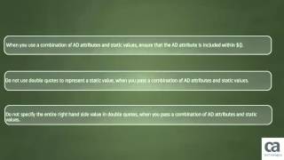 CA CSM: Installing and Configuring ADSync Utility