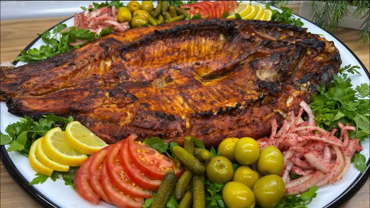 اطيب سمك مشوي بالفرن مع اطيب تتبيلة
