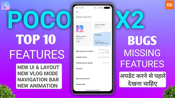POCO X2 MIUI 12.1.2.0 UPDATE WITH ANDROID 11 | TOP FEATURES | BUGS, MISSING FEATURES, POCO X2 UPDATE
