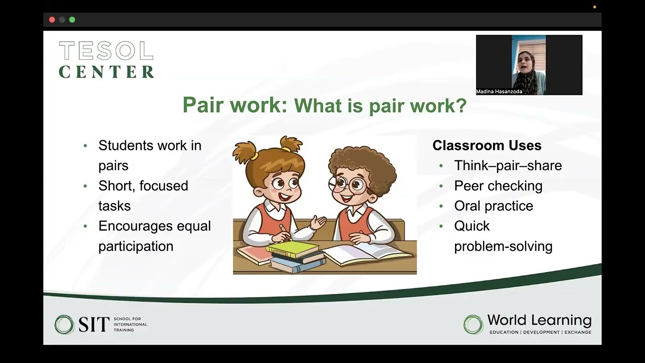 Lesson 4, Grouping strategies and Maintaining student engagement and participation