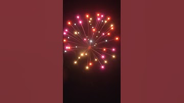 6Inch (150mm) Display Shell [ Colorful Dahlia ] #fireworksdisplay #fireworks #pyrolove #pyro