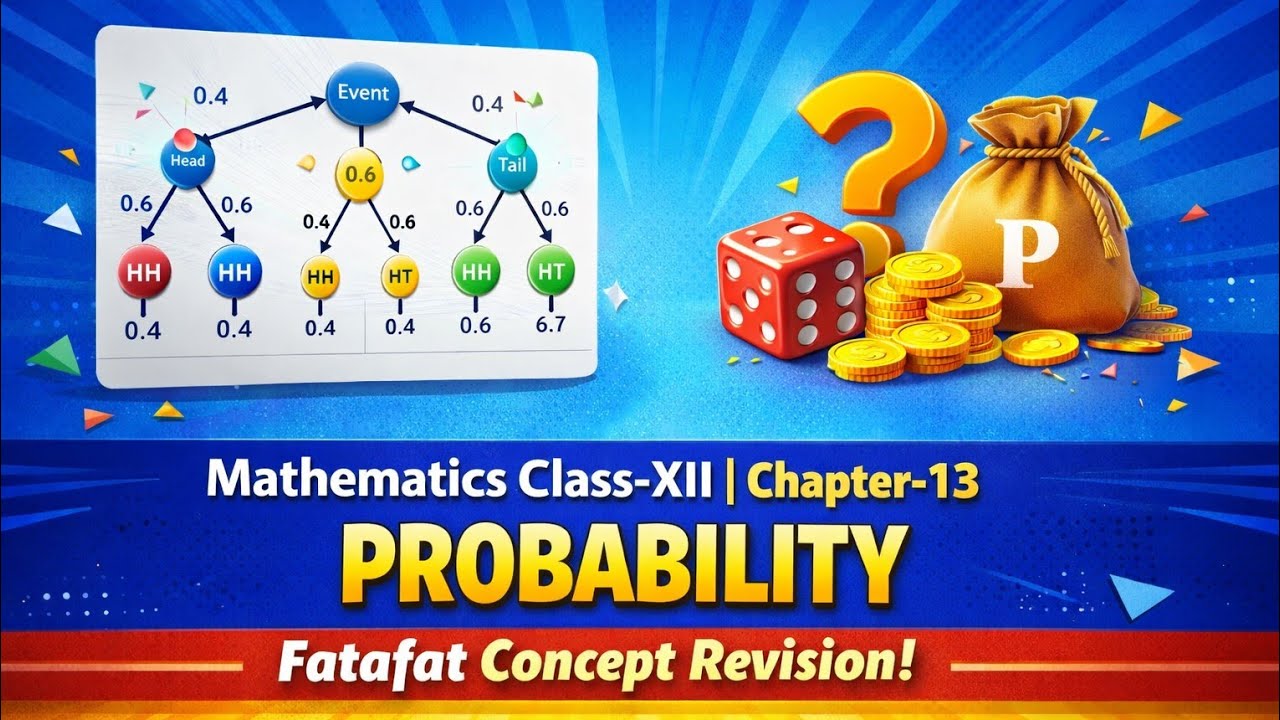 Probability Class 12 | Chapter 13 Fatafat Concept Revision 🔥