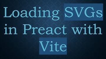Loading SVGs in Preact with Vite