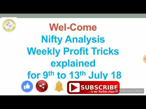 Nifty Analysis and Profits Tricks for the week 9th to 13th July 2018