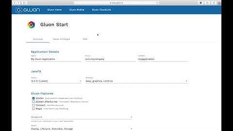 Bootstrap your Java Client application with Gluon Start