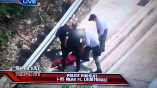 Pursuit ends in crash on Broward blvd & I-95
