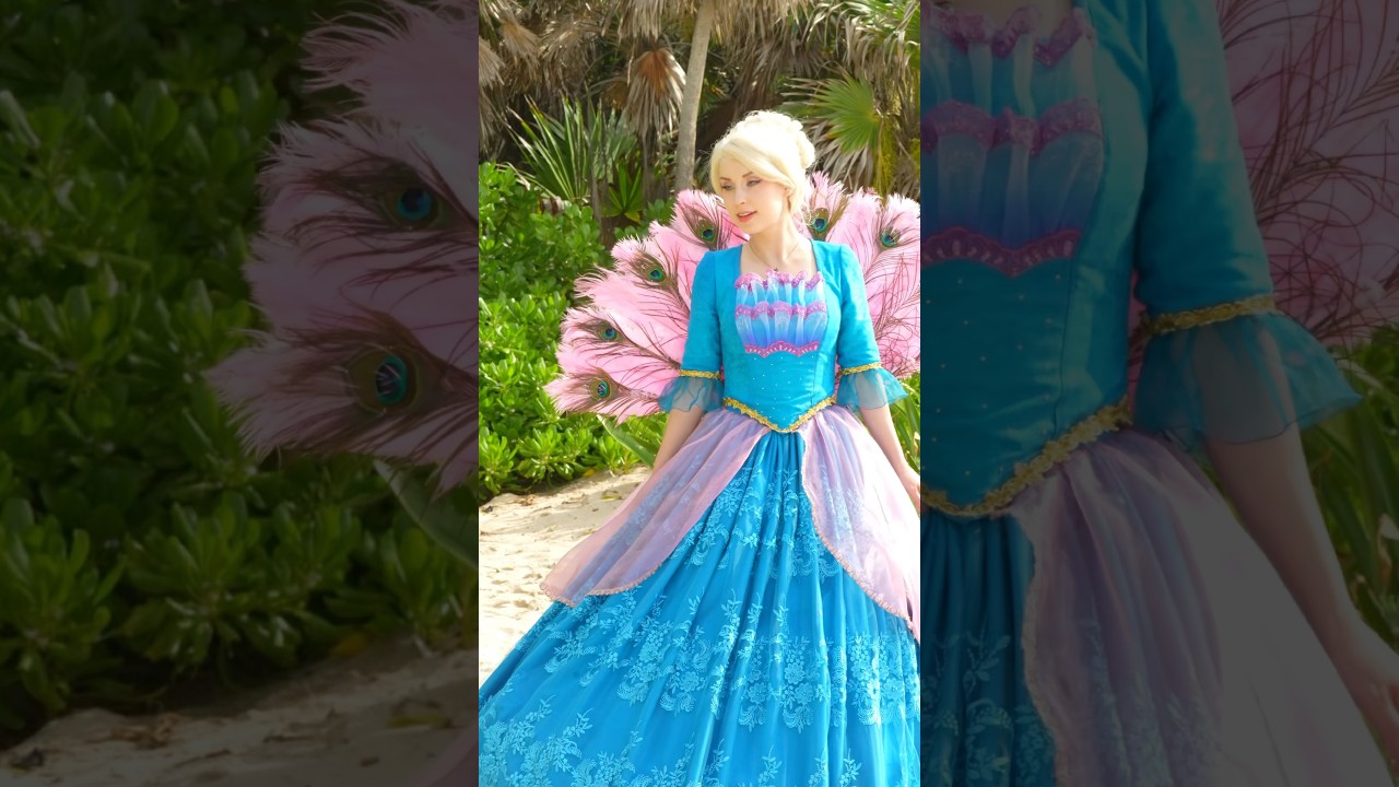 Making Barbie’s Island Princess dresses 🦚💕✨ @Barbie