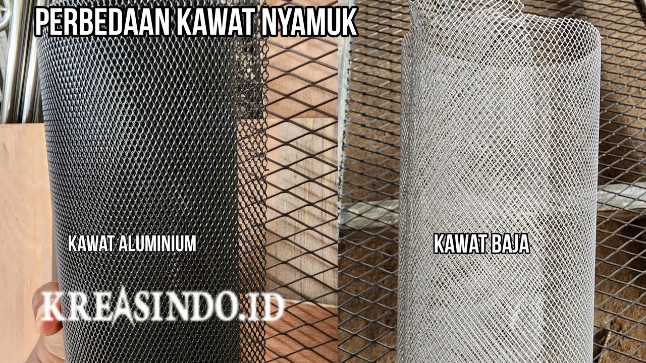 perbedaan kawat nyamuk baja dan aluminium
