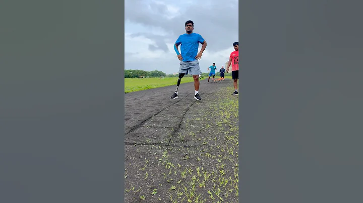 Morning Workout with my Capital Knee Hydraulic Joint ✨ #paralympicindia #motivation #hardworkworks