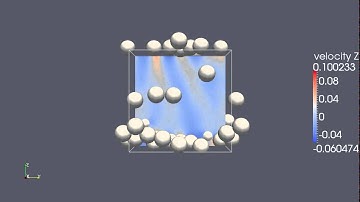 Direct numerical simulation of a gas-liquid flow