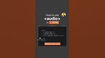 Want to add music or sound effects to your website?Here’s how to use the 《audio》tag in HTML.