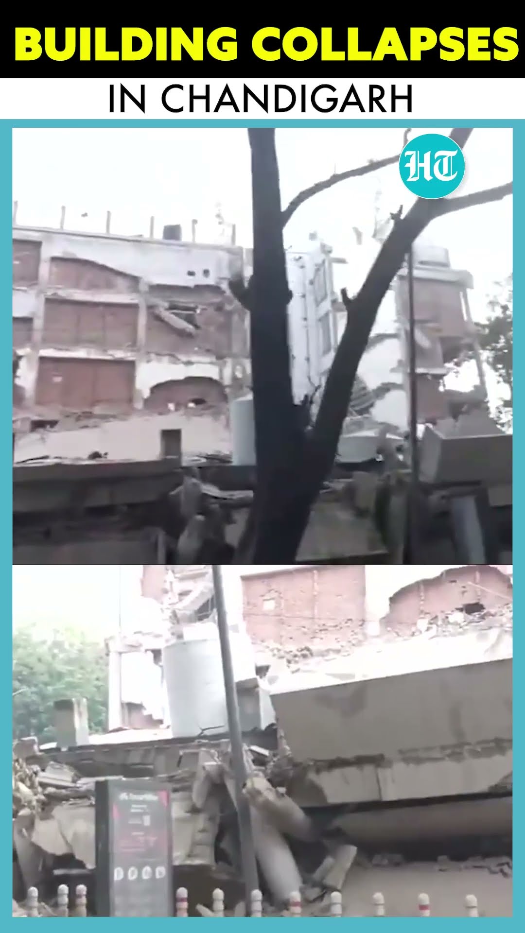 Building Collapses In Sector 17 Market Area Of Chandigarh, Details Awaited