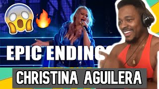 Christina Aguilera - Twice EPIC ENDINGS Live at The X Tour (+9 Countries!) | REACTION