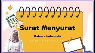 Surat Menyurat (Korespondensi) Bahasa Indonesia