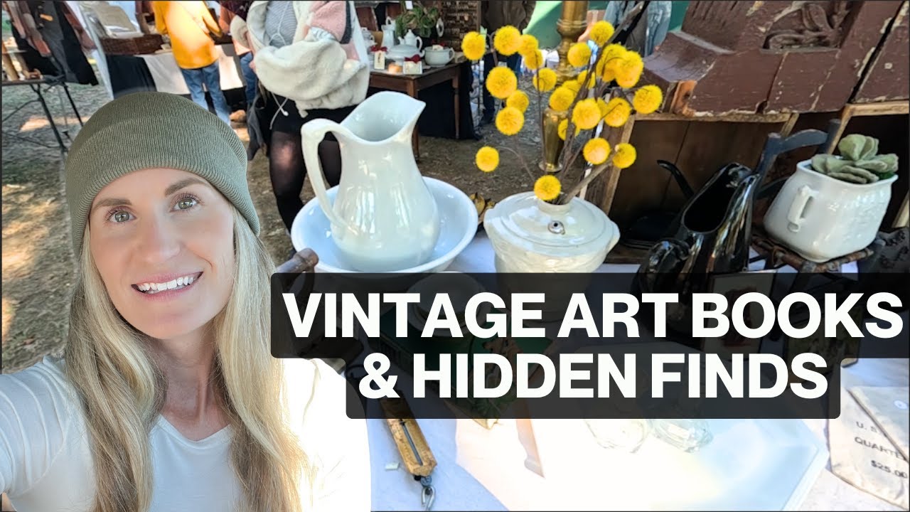 Vintage Art Books & Hidden Finds! Antique Market Walk-Through & Final Haul (Part Three)