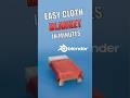 Make a Realistic Blanket FAST – Blender Cloth Sim Tutorial (Beginner Tutorial)