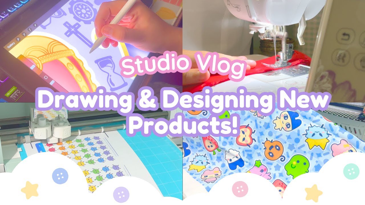 Drawing & Designing New Products ️ Studio Vlog 21 - YouTube