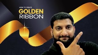 how to design golden ribbon in adobe illustrator tutorial