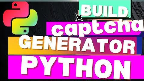 Build A Captcha Generator in Python|Python Beginner Project Tutorial #pythonforbeginners #python