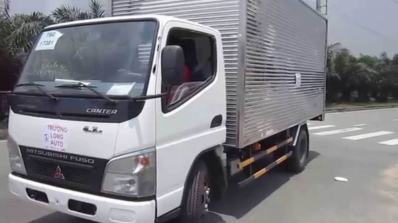 XE TẢI MITSUBISHI FUSO THÙNG KÍN INOX 1,9 TẤN - YouTube