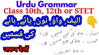 Urdu Grammar class 10th, 12th, Stet ||  Board exam Urdu grammar  || Bseb Urdu grammar || Up or other