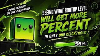 Seeing What RobTop Level Will Get More Percent In Only One Click/Hold