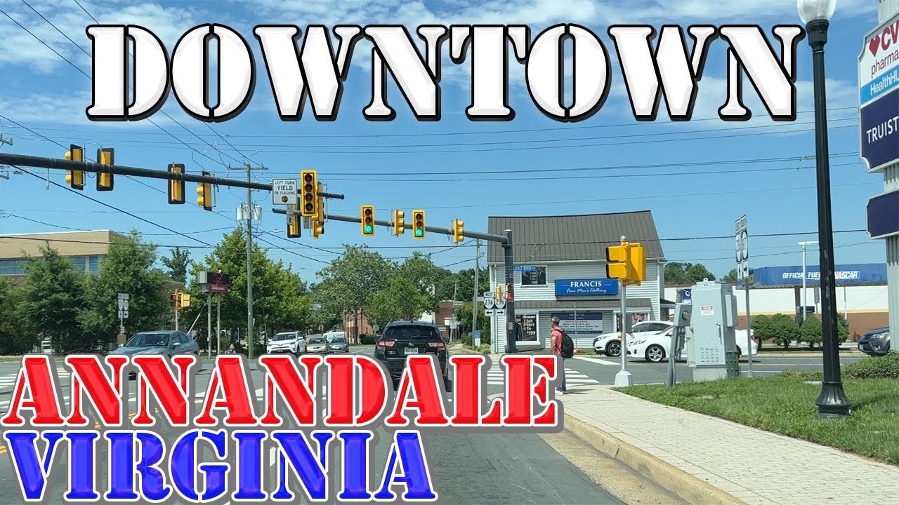 Annandale - Virginia - 4K Downtown Drive