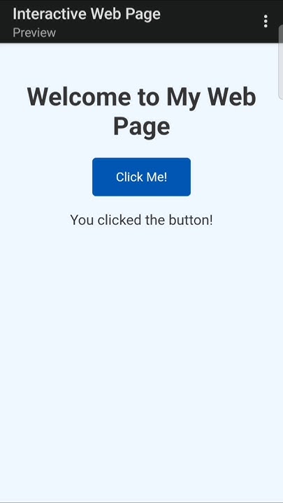 Simple Web Page - YouTube