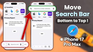 How to Move Safari Search Bar to Top on iPhone 17's! Wealth