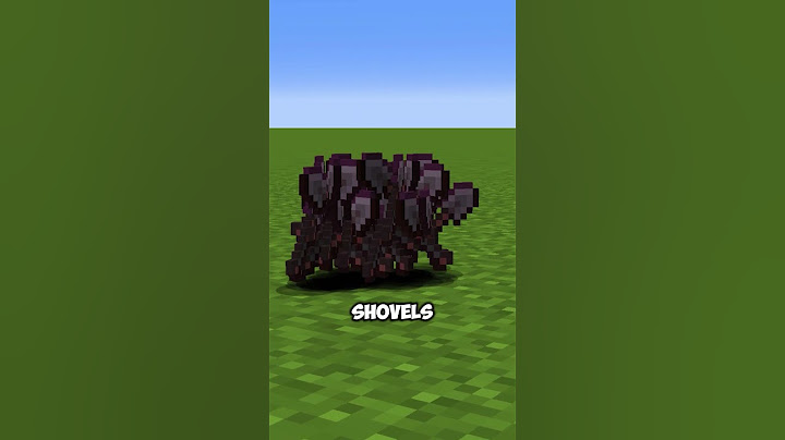 how many netherite shovels to dig all dirt in minecraft superflat