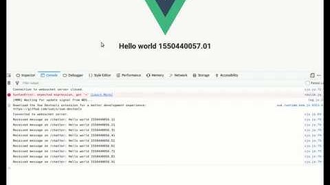 Interface ROS in Vuejs - chatter and talker example