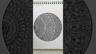 Mandala Art for Beginners | #satisfying #creative #mandala #art #shorts #vanithaarts #mandalaart