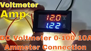 DC Voltmeter LED Digital Volt Meterspur Batterie Ladeanzeige Prüfgerät Sicher 