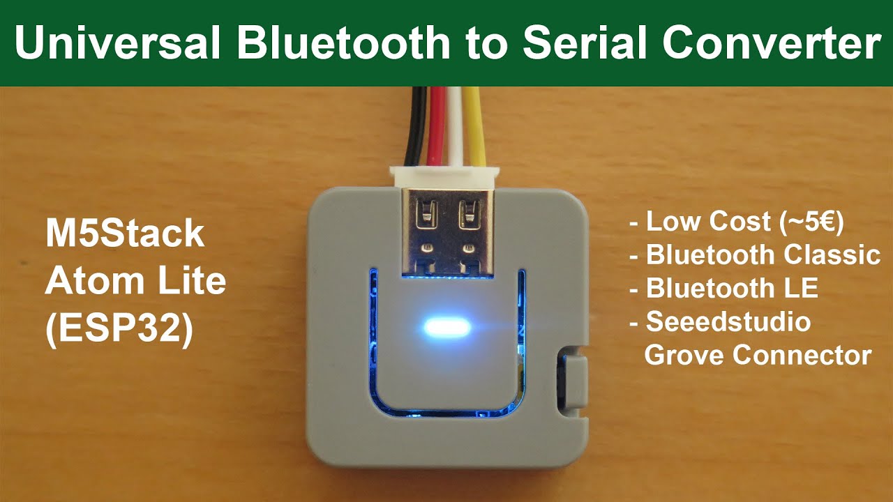 Universal Bluetooth to Serial Converter - Server - YouTube