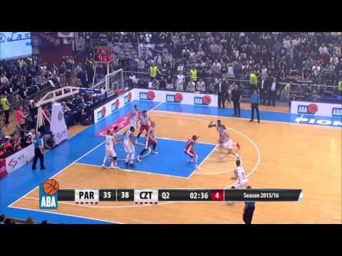 ABA Liga 2015/16 highlights: Partizan NIS – Crvena zvezda Telekom R21 (25.1.2016)