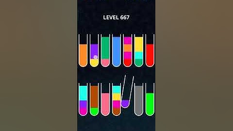 COLOR SORT PUZZLE LEVEL 667
