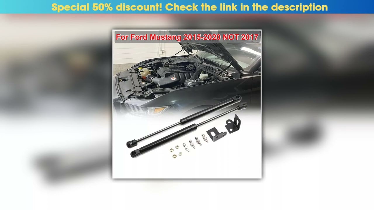 Get Front Engine Hood Shock Lift Support Struts Rod Arm Gas Spring Bracket For Ford Mustang 2015 20