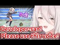 Botan records and provides her voices to the game developer during her stream [Hololive/Eng sub]