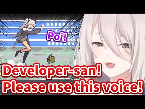 Botan records and provides her voices to the game developer during her stream [Hololive/Eng sub]