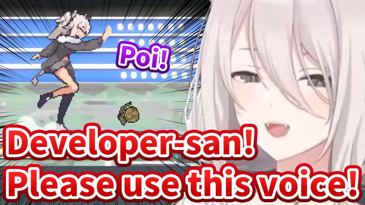 Botan records and provides her voices to the game developer during her stream [Hololive/Eng sub]