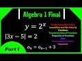 Algebra 1 Final Review (Part 1) || Linear Equations, Sequences, Functions, Inequalities & More!